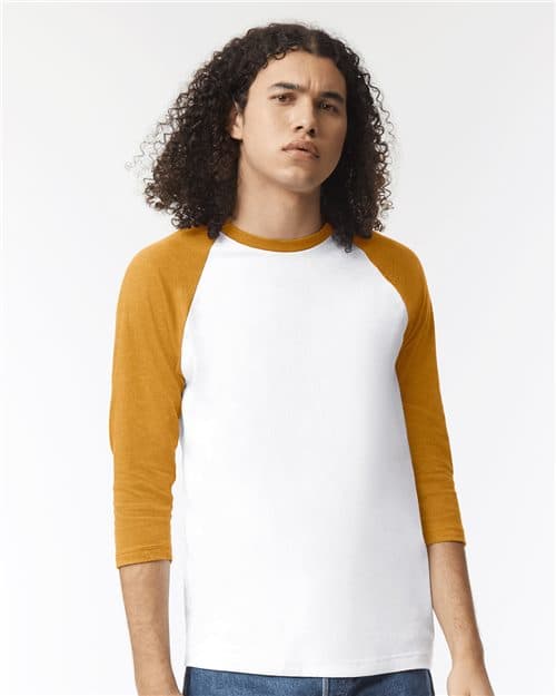 American Apparel Unisex CVC Three-Quarter Sleeve Tee