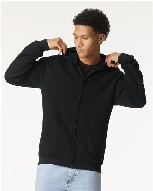 American Apparel Unisex ReFlex Fleece Full-Zip Hoodie Sweatshirt