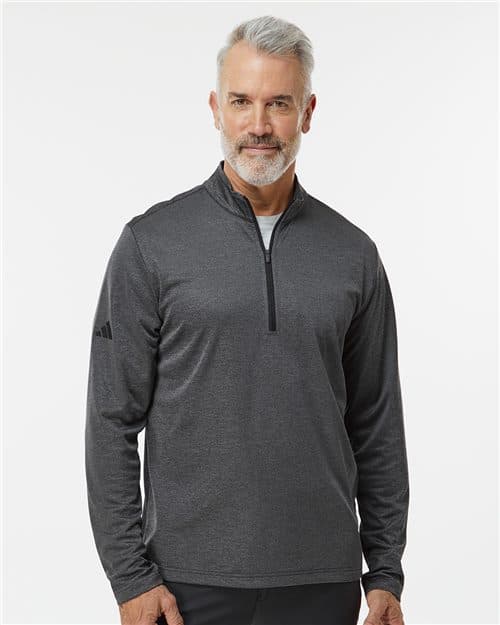 Adidas Men's Space Dyed Quarter-Zip Pullover