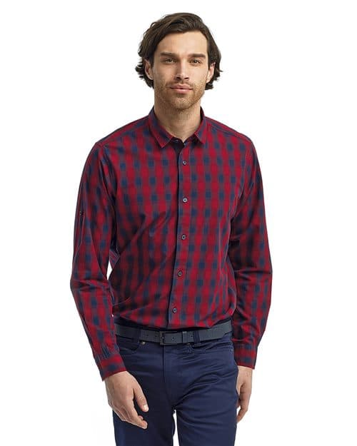 Artisan Collection by Reprime Men's Mulligan Check Cotton Shirt