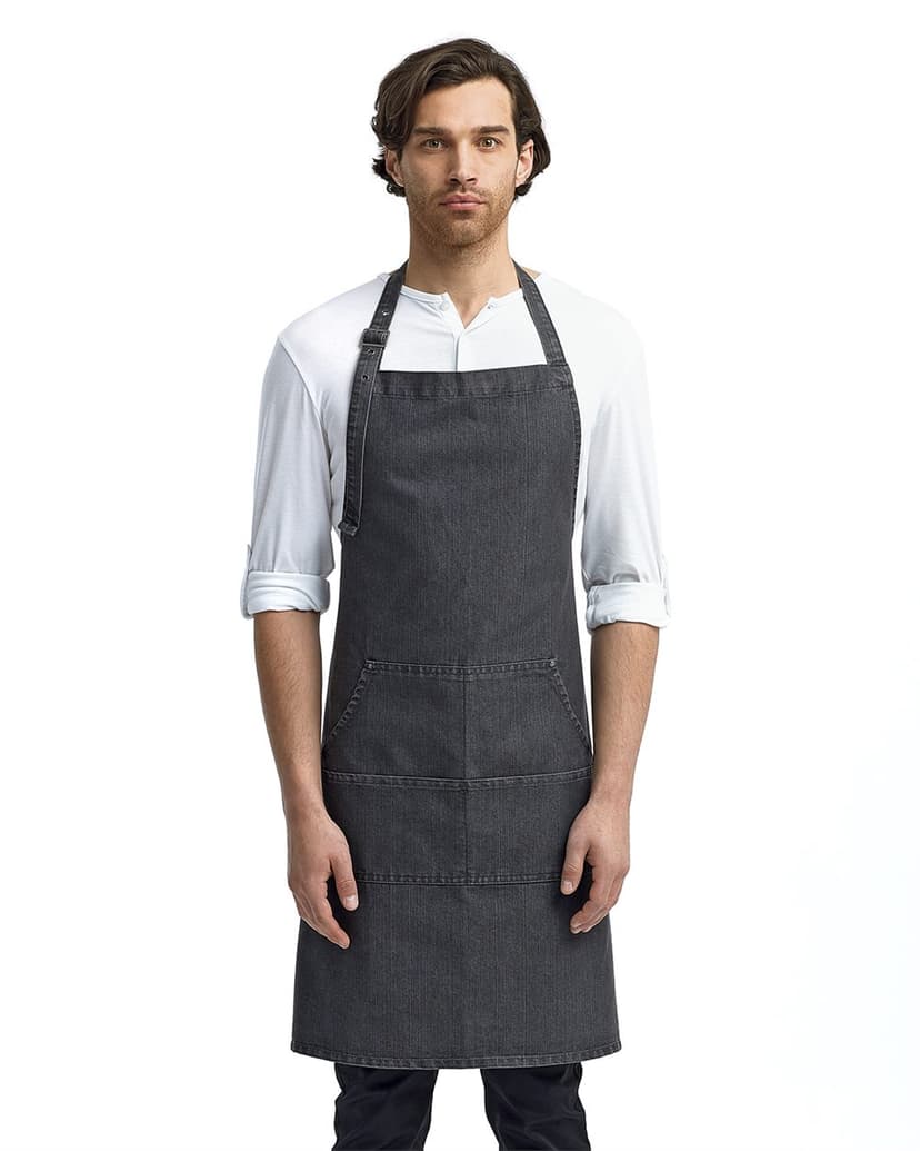 Artisan Collection by Reprime Jeans Stitch Denim Bib Apron