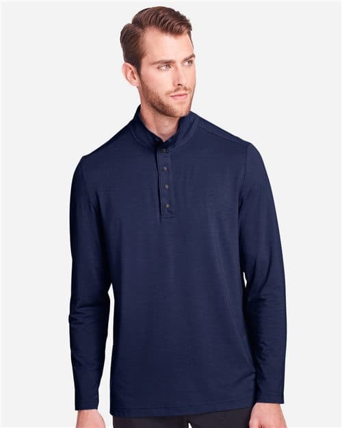 North End Men's JAQ Stretch Performance Snap-Neck Pullover