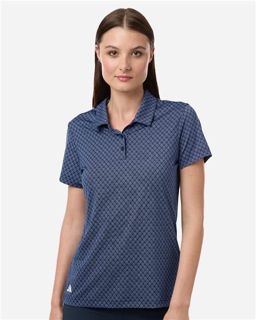Adidas Women's 4-Way Stretch Printed Polo