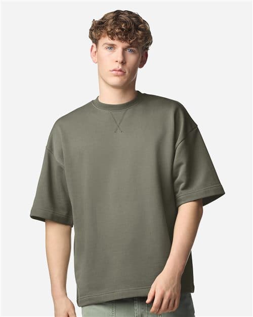 American Apparel Unisex French Terry Ex Crew Top
