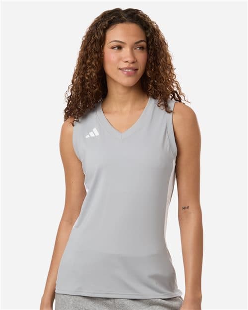 Adidas Women's Quickset V-Neck Sleeveless Jersey