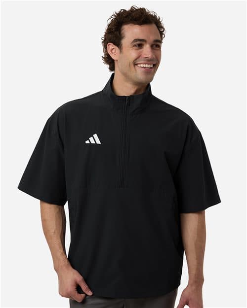 Adidas Men's Short Sleeve Quarter-Zip Pullover