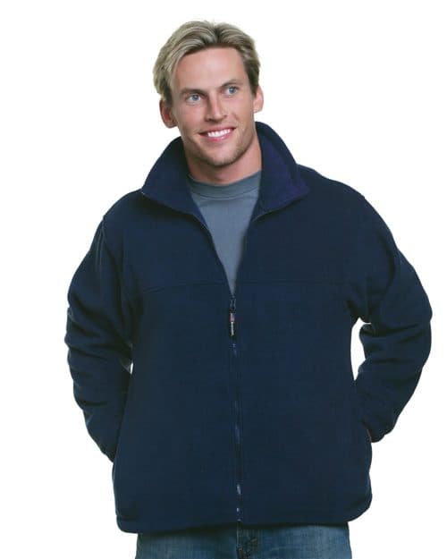 Bayside Men's USA-Made Full-Zip Fleece Jacket