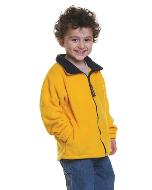 Bayside Youth USA-Made Full-Zip Fleece Jacket