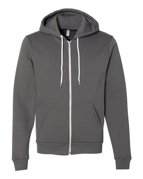 American Apparel Unisex USA-Made Flex Fleece Full-Zip Hoodie Sweatshirt