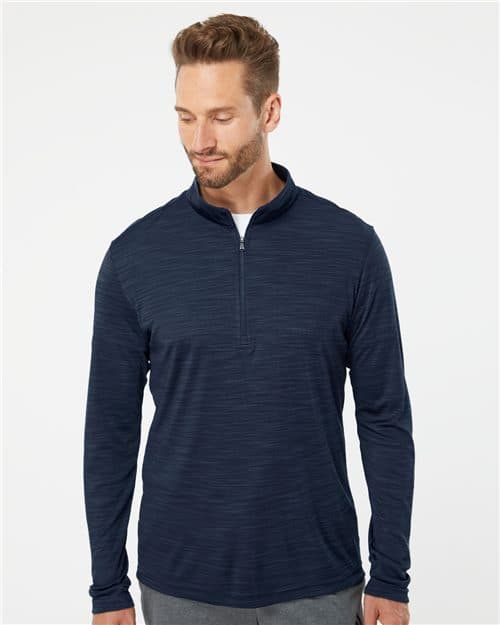 Adidas Men's Lightweight Mélange Quarter-Zip Pullover
