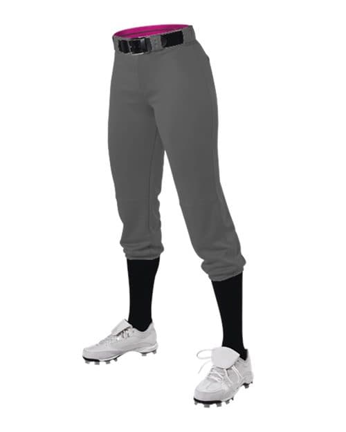 Alleson Athletic Girls' Premium Fastpitch Softball Pants with Belt Loops
