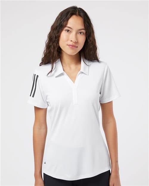 Adidas Women's Floating 3-Stripes Polo