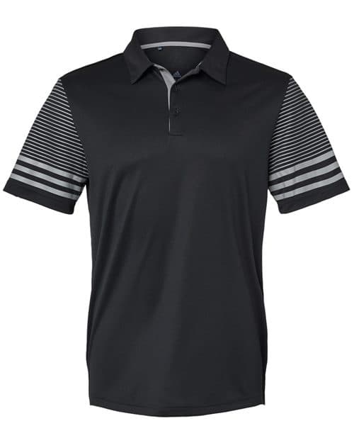 Adidas Men's Striped Sleeve Polo
