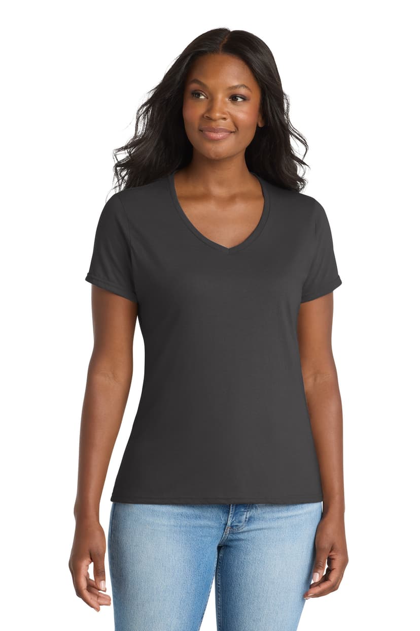 Port & Company Port & Co Women's Performance Blend V-Neck Tee