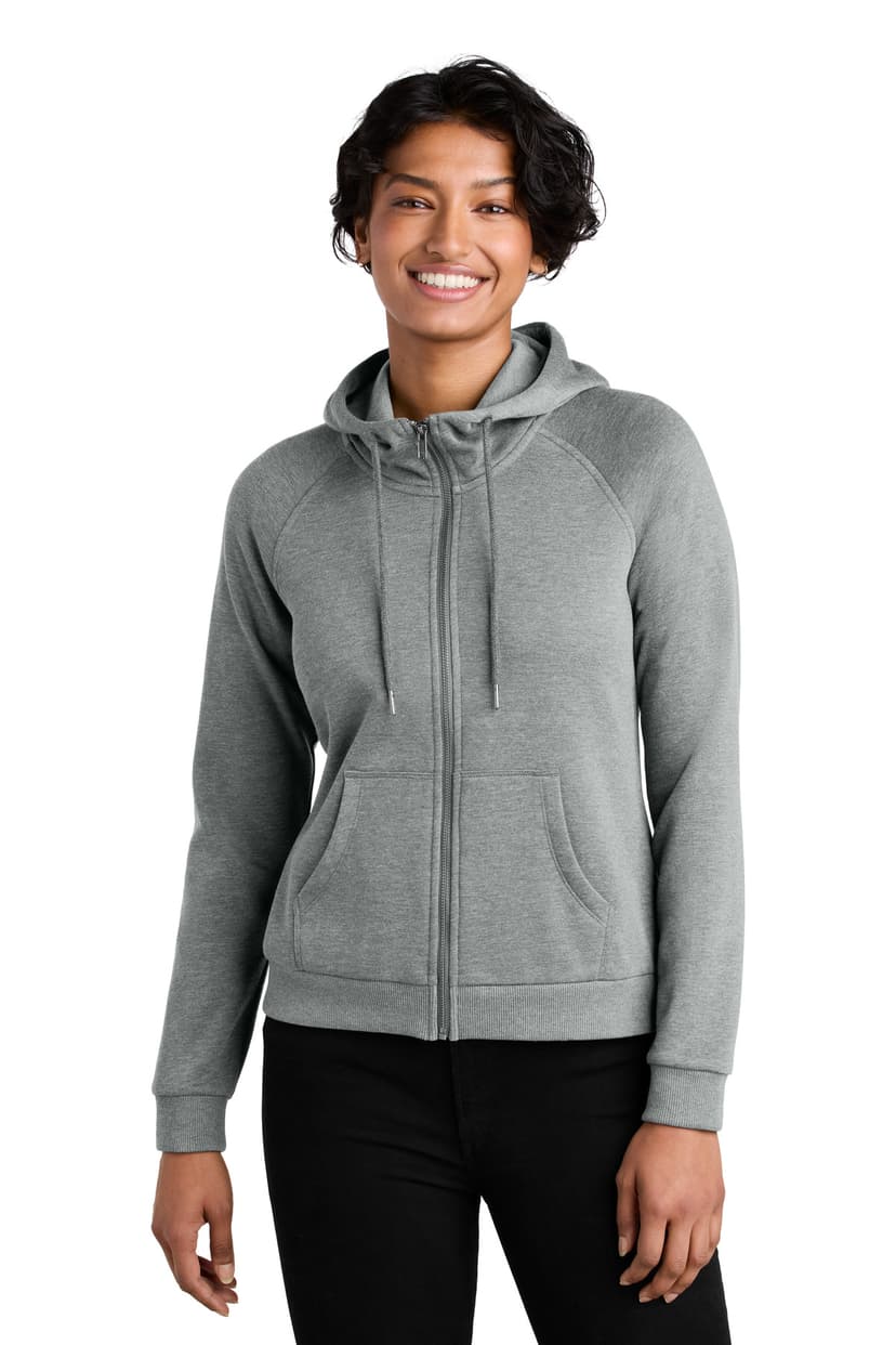 Allmade Women's Organic CVC Fleece Full-Zip Hoodie