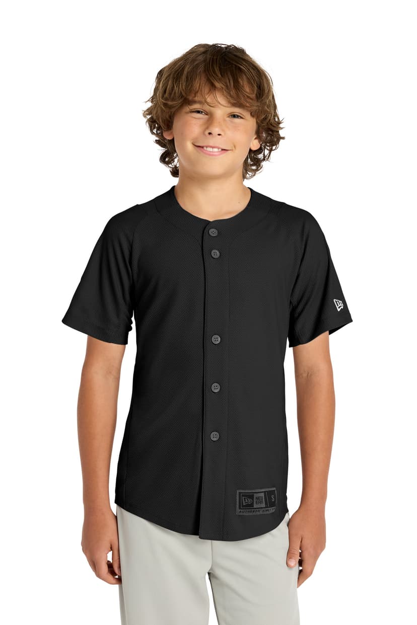 New Era Youth Diamond Era Full-Button Jersey