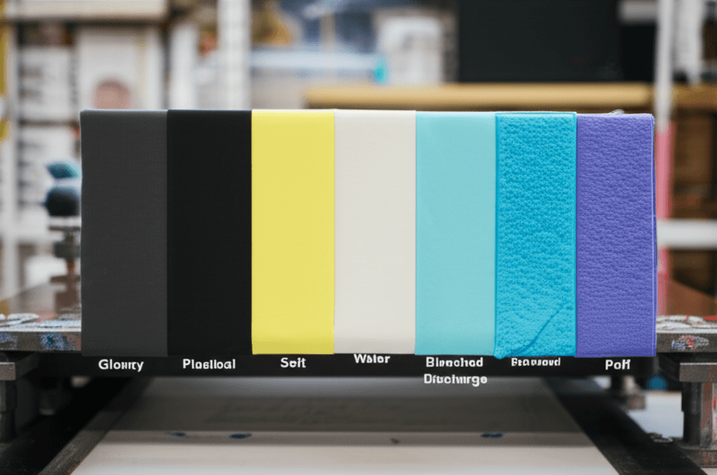 Screen Printing Ink Types: Plastisol, Water-Based, Discharge, and Puff Explained