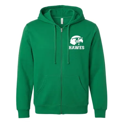 Hawes Hawks #01 kelly green zip hoodie